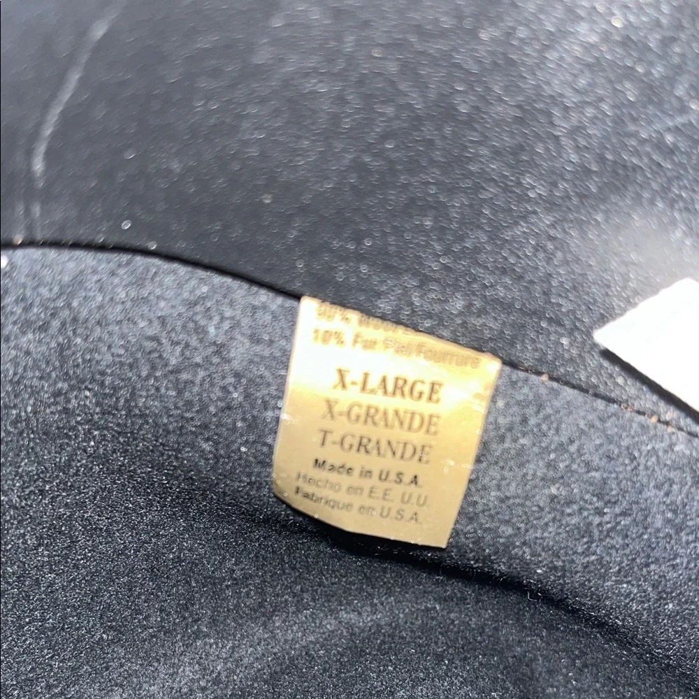 Bailey Co Black Wool Fedora Hat size XL